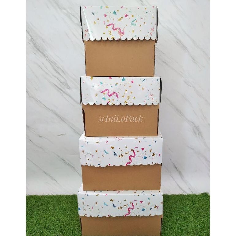 

Ryu-56 Rq-56 @5Pcs Dus Tart Party 22X22X20 / Box Kue 22 Cm / Dus Tart 22 Cm Terlaris