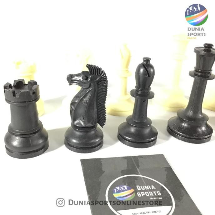 Buah / Biji Catur Plastik Padat Ukuran Jumbo Papan 50Cm X 50Cm (1 Set) Original