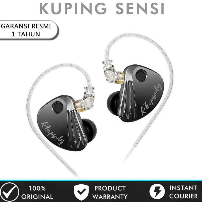 baru cca rhapsody 2dd + 4ba hybrid iem hifi earphone