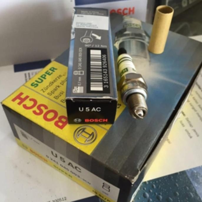 Terlaris Busi Sepeda Motor Bosch U5Ac Untuk Supra Mio Skywave Dll (Grosir) Ready Stok