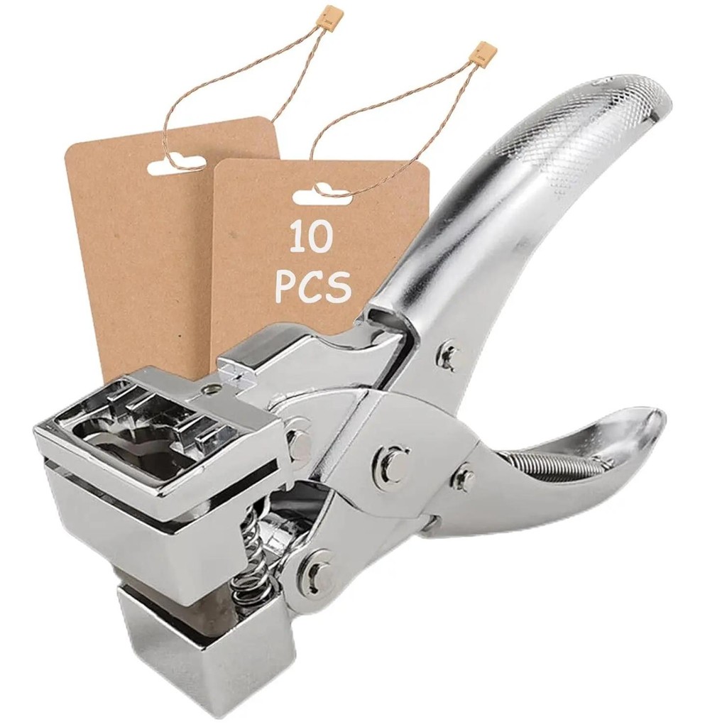

T Slot Shape Hole Punch Heavy Duty Tag Punches For Paper Crafts Handheld Earring Hole Punch Badge Hole Punch For Id Card Hard Pl