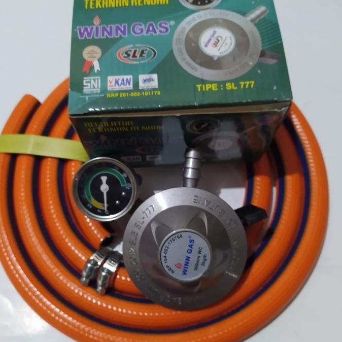 ready Regulator Matic BIOGAS WINN GAS W 777 M Selang Gas LPG 700 PSI ASLI DN