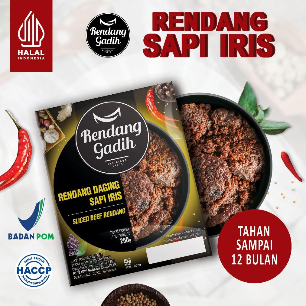 

TERMURAH Rendang Gadih - Rendang Daging Sapi Iris 250 g Siap kirim