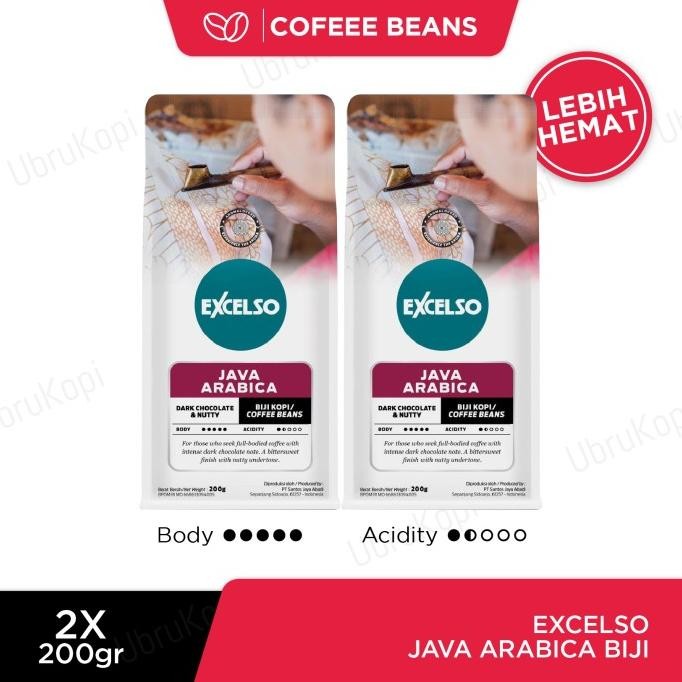

Murah Excelso Java Arabica Biji 200G Twin Pack