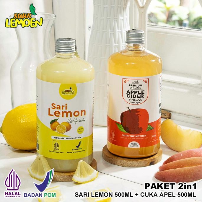 

STOK TERBATAS PAKET DIET ORGANIK BUNDLING CUKA APEL + SARI LEMON