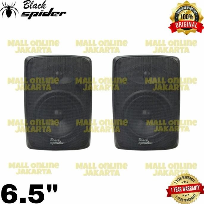 Terlaris Speaker Pasif 6 Inch Blackspider S622 Karaoke 2 Way + Bracket S 622