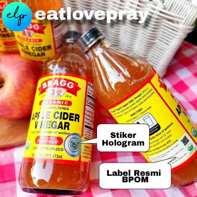 

STOK TERBATAS BRAGG APPLE CIDER VINEGAR ( ACV ) 473 ML | CUKA APEL ORGANIK