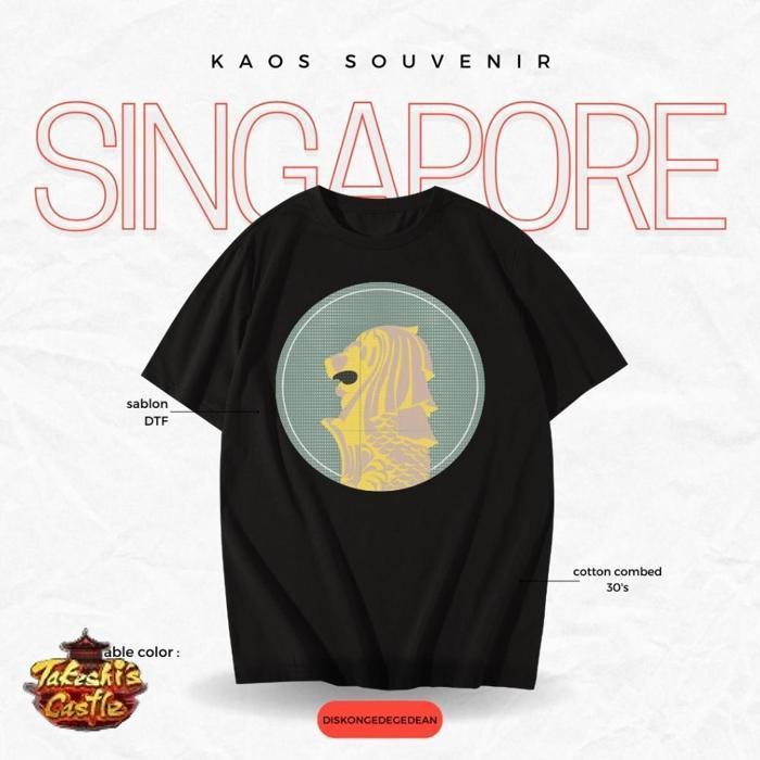 Kaos Murah Kaos Oleh Oleh Singapore Singapura  Baju Oleh-Oleh Singapore Singapura Kaos Souvenir Sing
