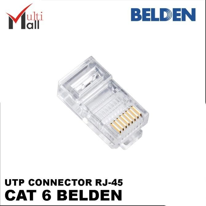Tersedia Belden Utp Connector Rj45 Cat 6 Rj-45 Cat6 Konektor Cable Kabel