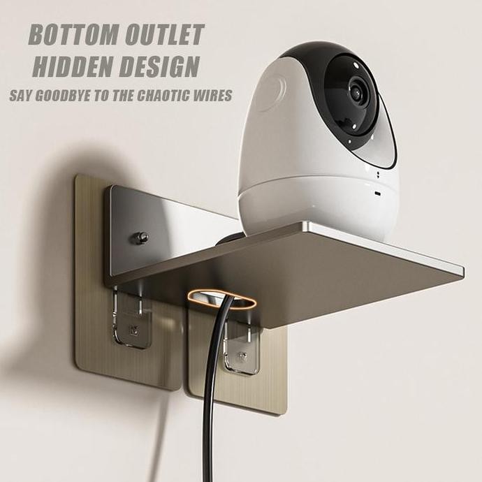 new Rak Gantung Tempel Dinding / Rak Modem Router Wifi STB / Rak Ambalan Dinding / Rak Dinding Serba