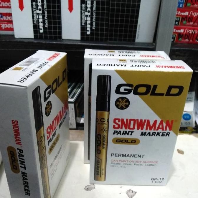 

Ready Spidol snowman gold permanen