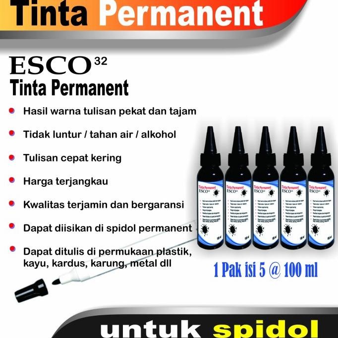 

Ready Tinta spidol permanent/permanen/marking Esco pak 100 ml