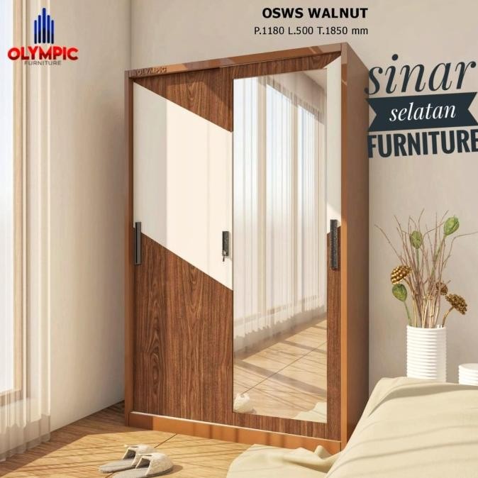 ready  lemari pakaian besi sleding