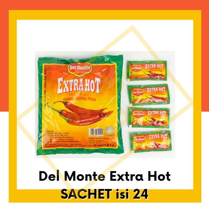 

Del Monte Saos Sambal Extra Hot Sachet isi 24 Saset 1 PACK