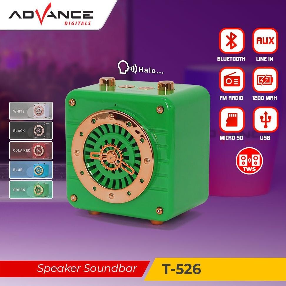 Advance Speaker Portable Mini Box T526 Speaker Bluetooth Radio