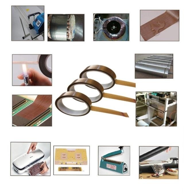 ready Teflon Tape Kain Kertas Isolasi Anti Panas Tahan Press Sealer Baking Lakban Teflon Tape PTFE C
