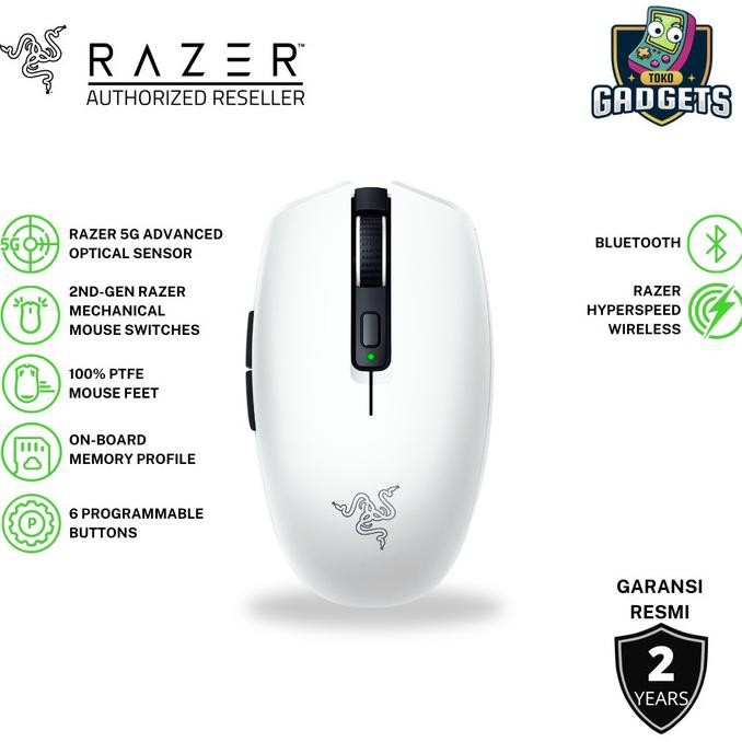 Razer Orochi V2 White - Wireless Gaming Mouse