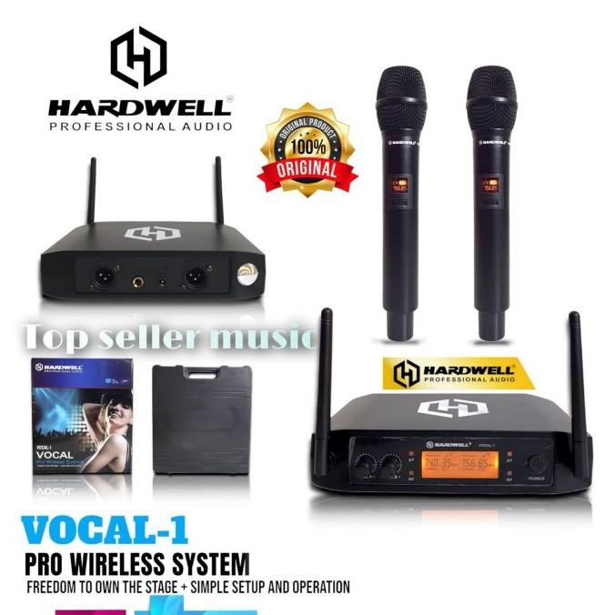 MIC WIRELESS HARDWELL VOCAL 1 ORIGINAL DOUBLE HANDHELD VOCAL1 HARDWELL