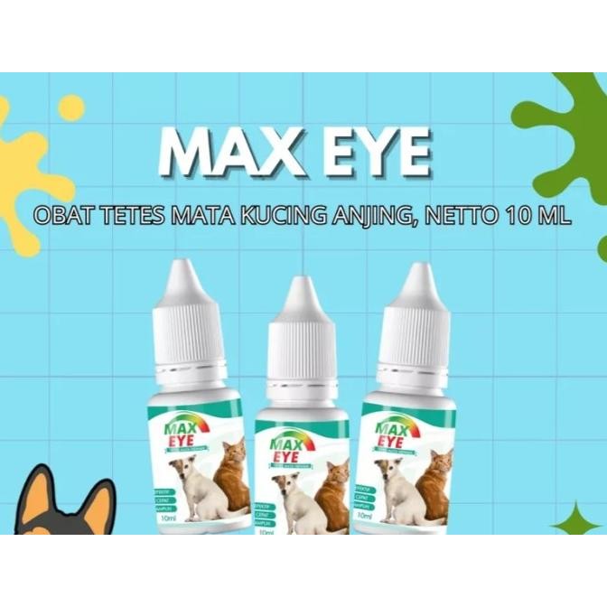 (MAX EYE) Obat Tetes Mata Kucing Anjing MAX EYE Obat herbal Mata