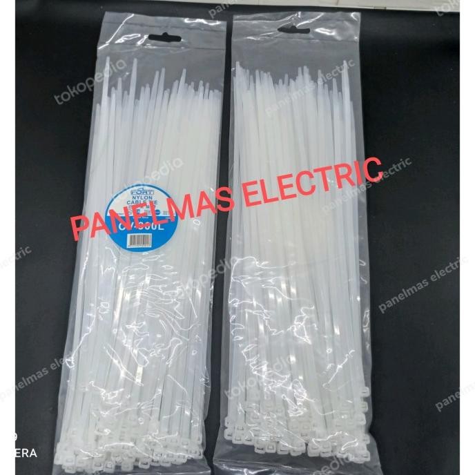 

tyS KABEL TIES 4.8mm X 30cm (300MM) FORT PUTIH/HITAM
