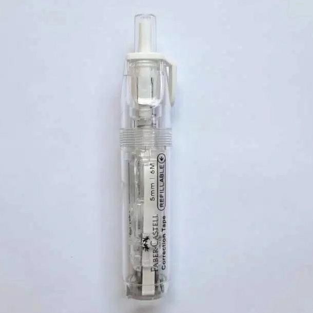

tyS FABER CASTELL QJR506 CLICK CORRECTION TAPE AND REFILL PITA KOREKSI TIPEX ROLL KLIK
