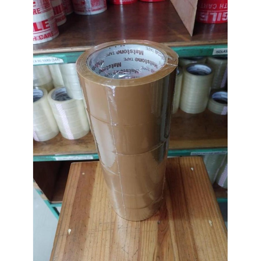 

ready (SLOP ISI 6) LAKBAN BENING COKLAT 2 INCH MATSTONE 45MM x 90 YARD - B90 murah
