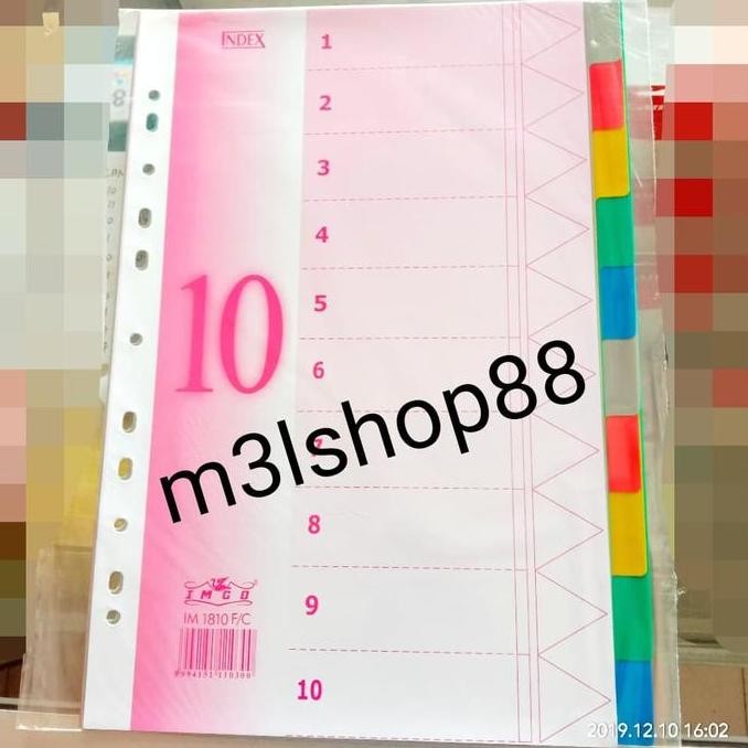 

tyS Pembatas order / divider index ukuran folio