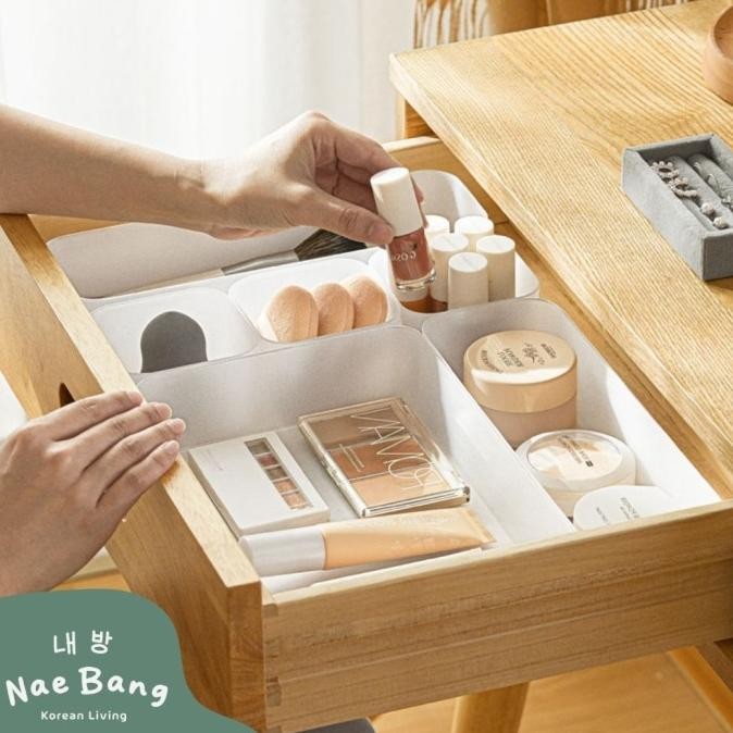 

tyS (NAEBANG) Organizer Penyimpanan Rak Alat Tulis Perlengkapan Sekat