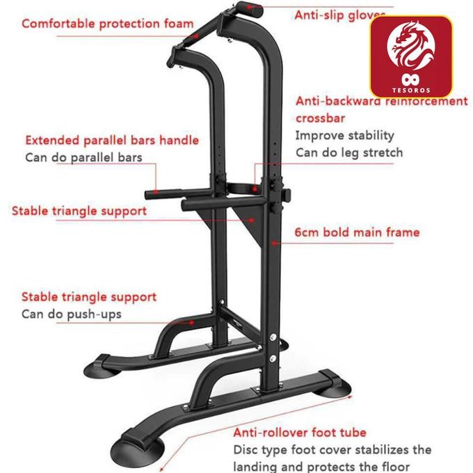 NEW Multi-Function Power Tower,Adjustable Height Pull up Station SPEEDS