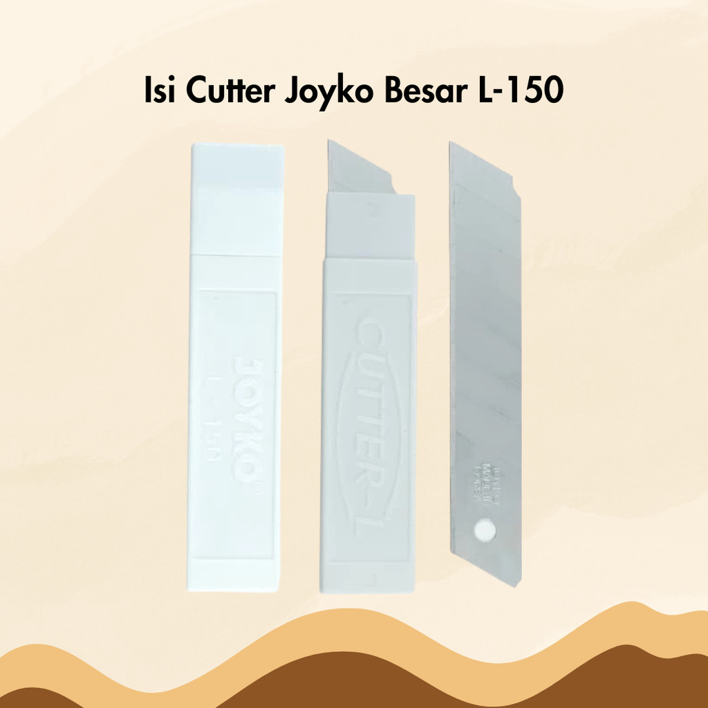 

Isi Cutter Besar Joyko L-150 1 Tube 5 Pcs Refill Cutter Blade Kater Silet