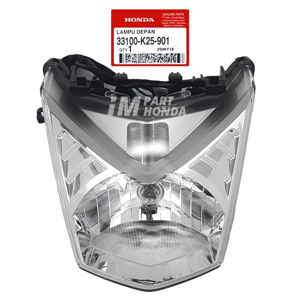 33100-K25-901 Reflektor Lampu Depan Plus Bohlam & Socket Beat Fi 2012 - 2014 Stater Berisik JKT
