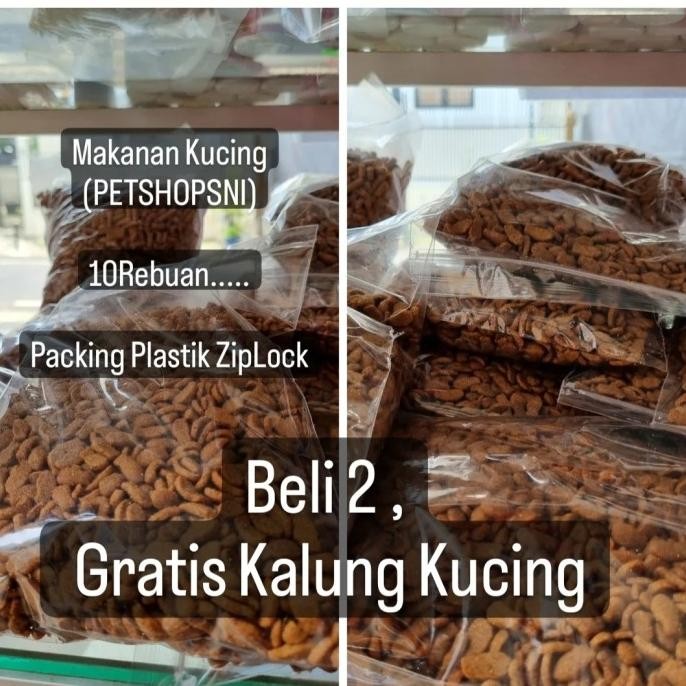 (BELI 2, GRATIS KALUNG KUCING) Makanan Kucing 10rban