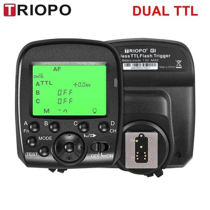 TRIOPO Wireless Flash Trigger Dual TTL WIdescreen LCD 1/8000s HSS - G1