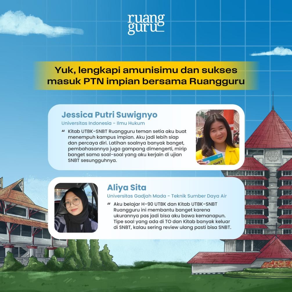 Kitab UTBK-SNBT Ruangguru Edisi Persiapan Ujian Tahun 2025 (TPS/TL) murah