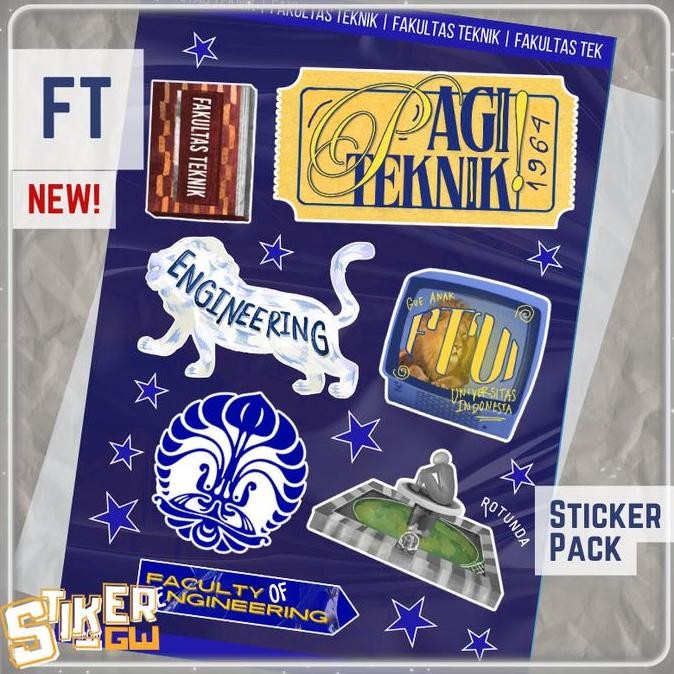 

[NEW] Sticker Pack FT UI - STIKER MAKARA FAKULTAS TEKNIK SEMUA UNIVERSITAS INDONESIA KAMPUS STICKER LAPTOP IPAD BUKU CERMIN MOBIL MOTOR CASING KESING CASE HANDPHONE HP SETIKER STICKER LUCU AKSESORIS CUSTOM PTN KULIAH BAGUS AWET