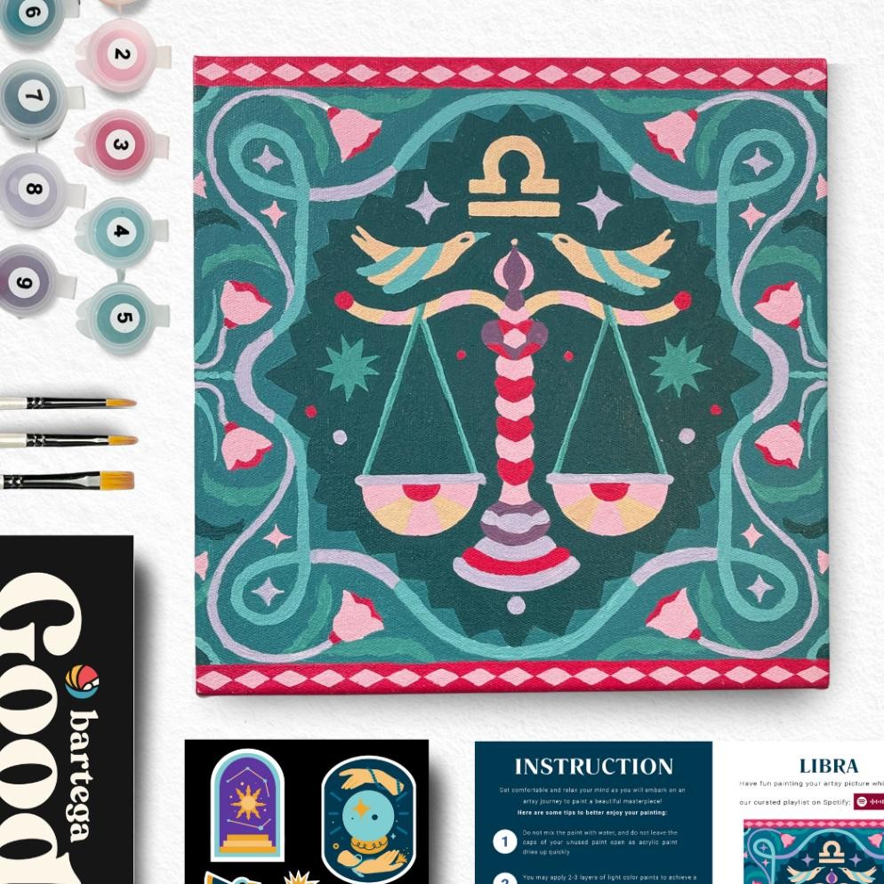 

baru !!! Paint By Number - Zodiac - Libra