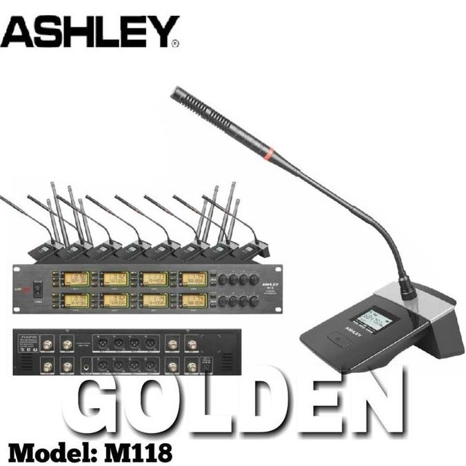 Mic Wireless Conference - Podium ASHLEY M118 ORIGINAL Mic Meja