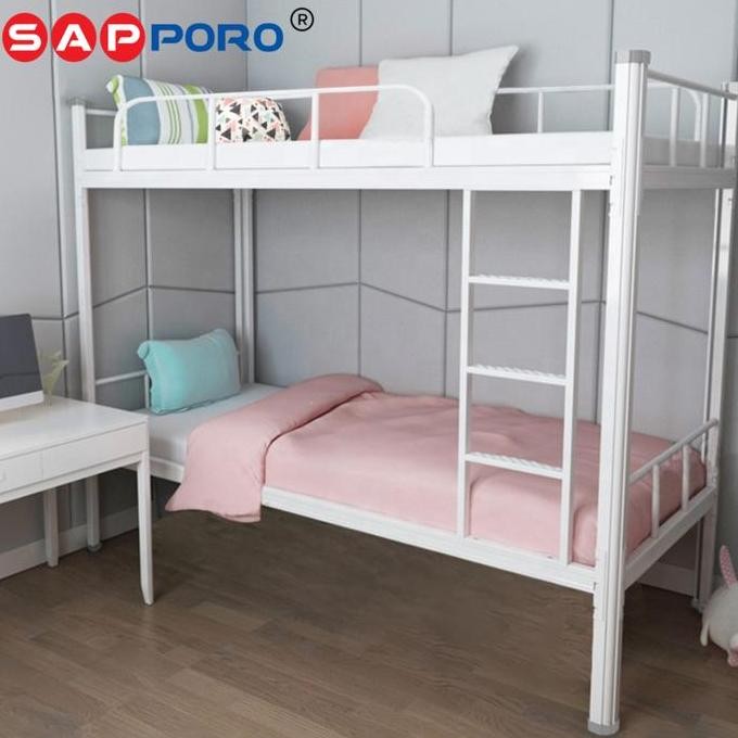 SAPPORO YURA 90 - Ranjang Susun Besi 2 Tingkat | Divan Susun 2 Tingkat Kasur