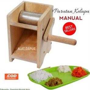 Parut Kelapa Jahe Kunyit Singkong Manual Kayu Berkwalitas.Tajam Kokoh