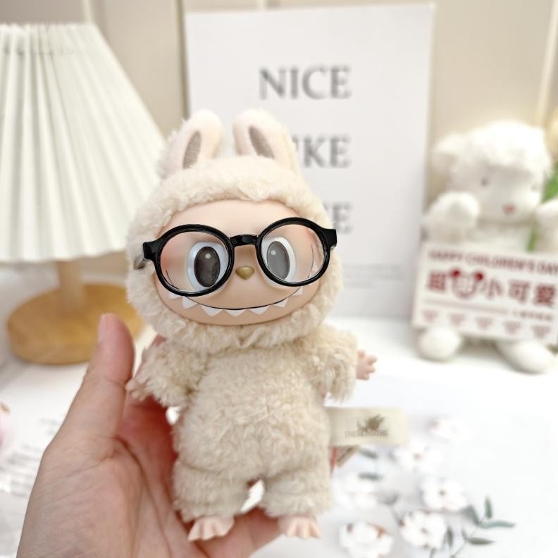 Premium Kacamata Labubu Macaron / 10-17cm Doll Glasses High Quality