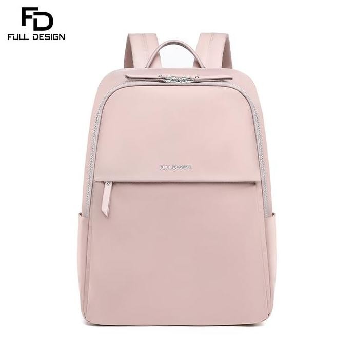 Full Design Britney Tas Ransel Wanita Tas Laptop Nylon Tahan Air 15.6 Inch Backpack New Stok