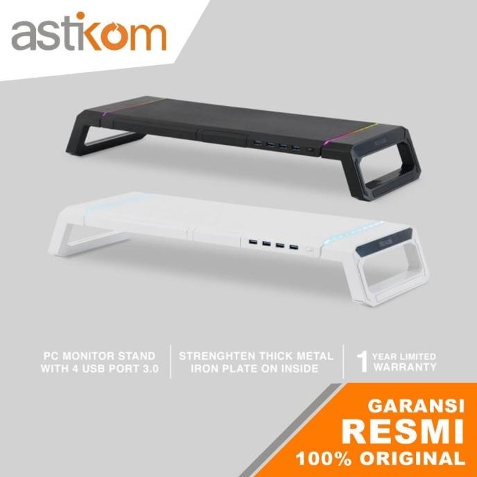 Monitor Stand Rexus Trant Fp03 Rgb Usb 3.0 Monitor Stand Rgb New Stok