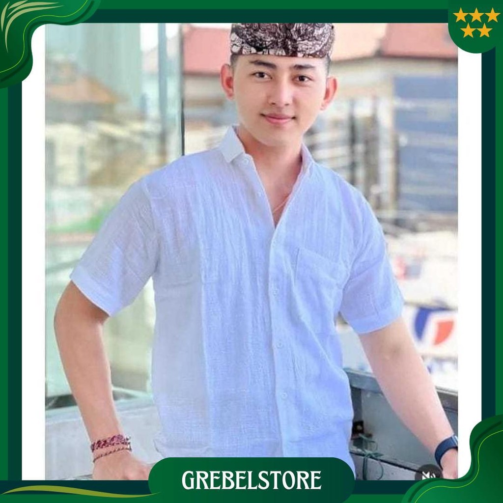 Baju Kemeja Serat Jagung || Kemeja Laki-Laki Ori