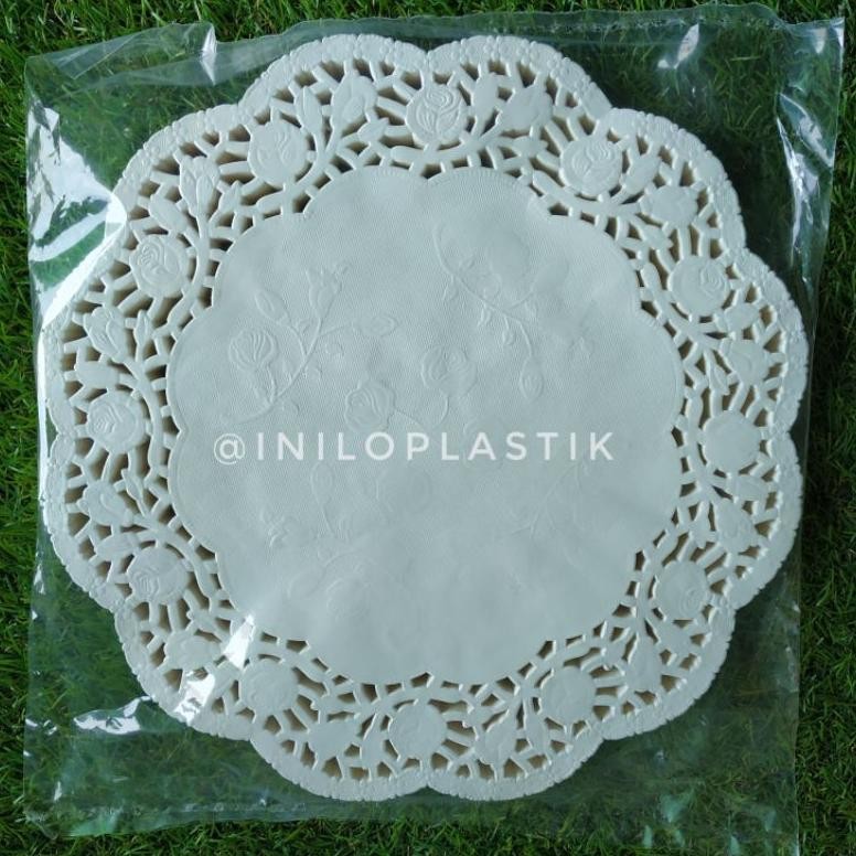 

Gfd-12 Oh34 Doilies Putih 10,5" / Alas Motif Renda / Doyleys Kertas Renda Original