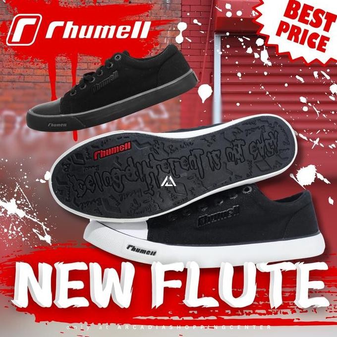 Terlaris Rhumell New Flute Sepatu Canvas Lifestyle Original Sneakres