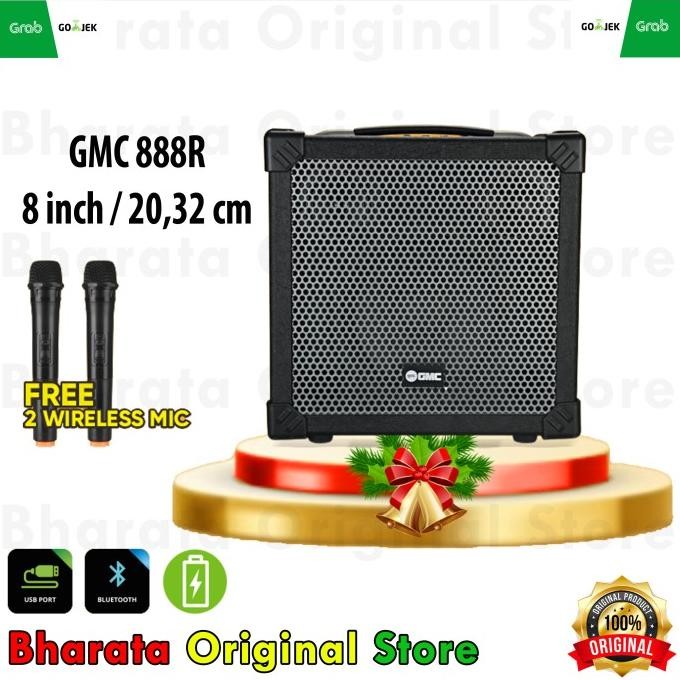 Terlaris Gmc 888R Speaker Karaoke Guitar Meeting Portable