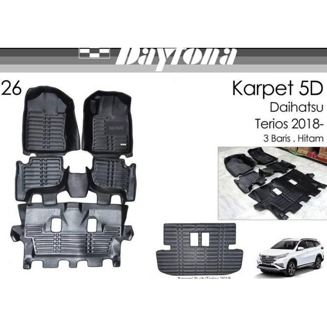 DAYTONA Karpet 5D Daihatsu Terios 2018- FULL SET