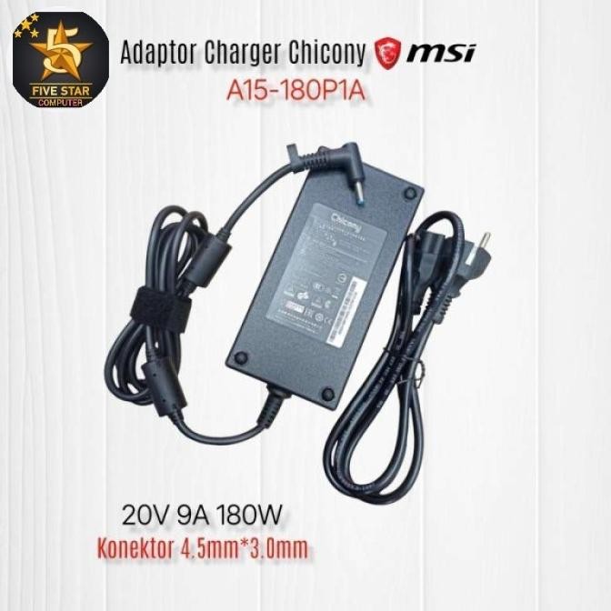 Adaptor Charger Laptop Msi Gs66 Stealth 10Sgs-031Us Msi Crosshair 15 B12U B12Uez A17-180P4B A18-150P