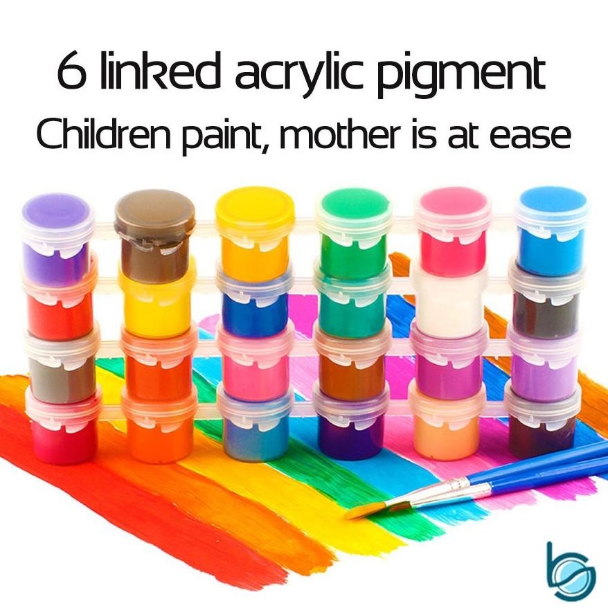

redi Cat Warna Akrilik 1 Set Acrylic Colour Set 6/12 Warna - Cat Akrilik Kanvas Lukis Canvas Paint Acrylic Color 3 ml - Best Stationary