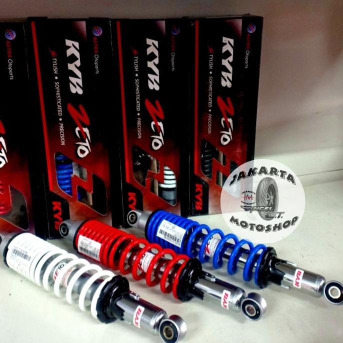 Shock Breaker Honda Supra Revo KYB Zeto ZT5050-Merah-Biru-Putih-Hitam TERBATAS